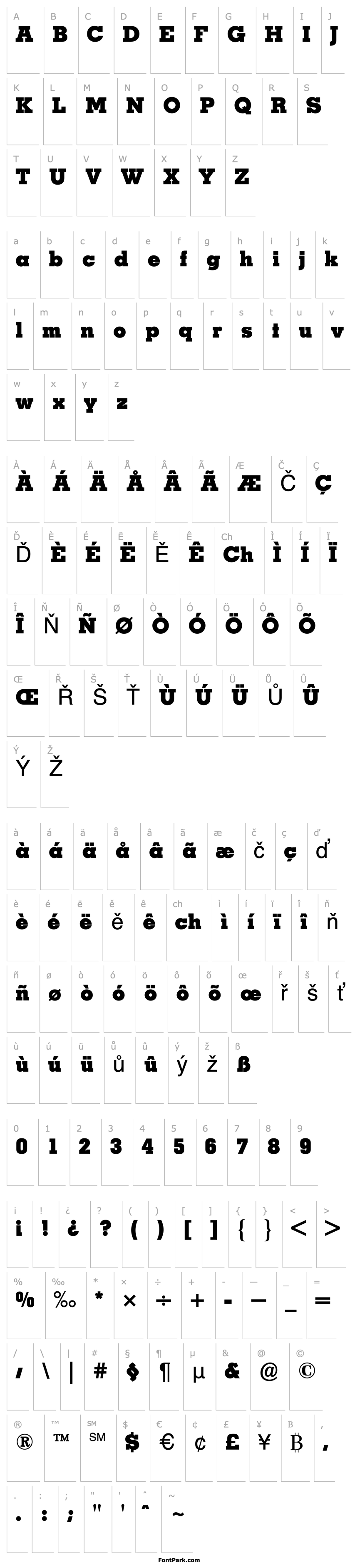 Přehled MemphisBQ-ExtraBold