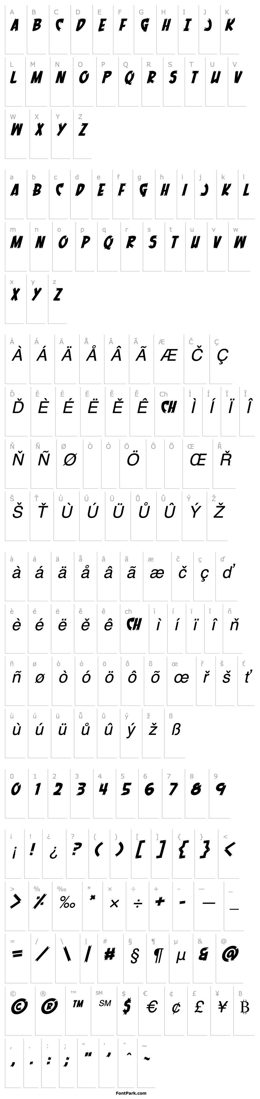 Přehled Men of Science Italic