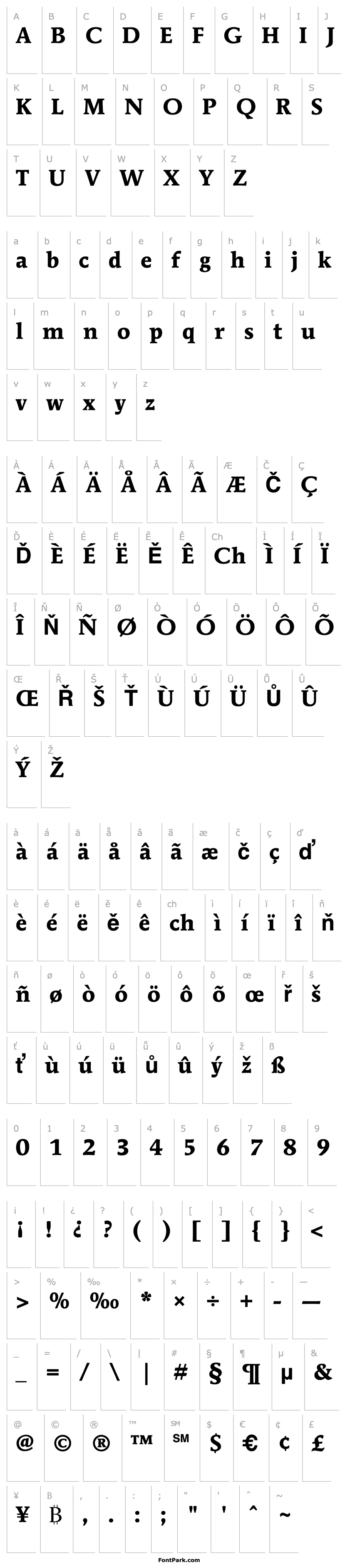 Přehled MendozaRoman-Bold