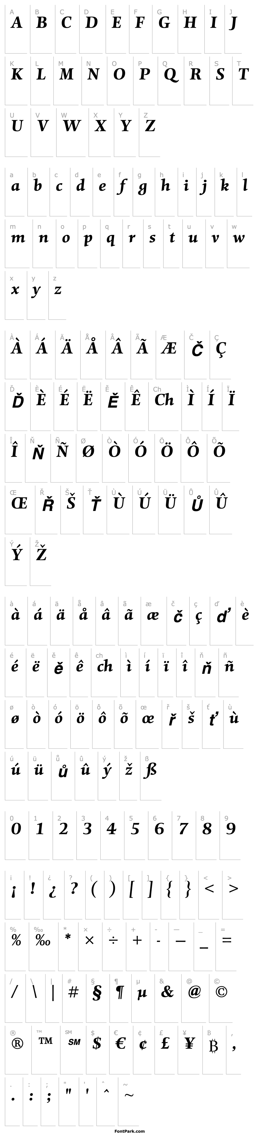 Přehled MentorStd-BoldItalic