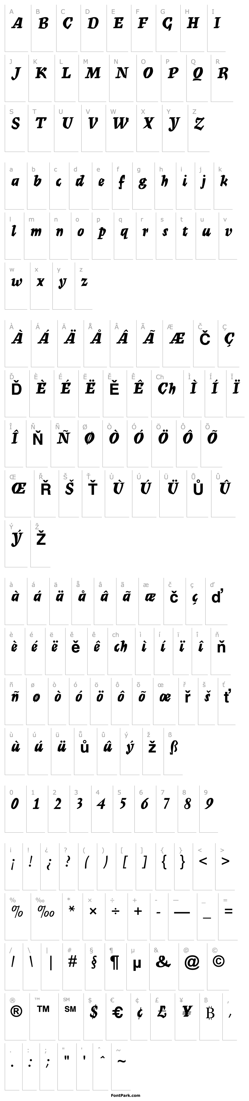 Přehled Mercurius Script MT Bold