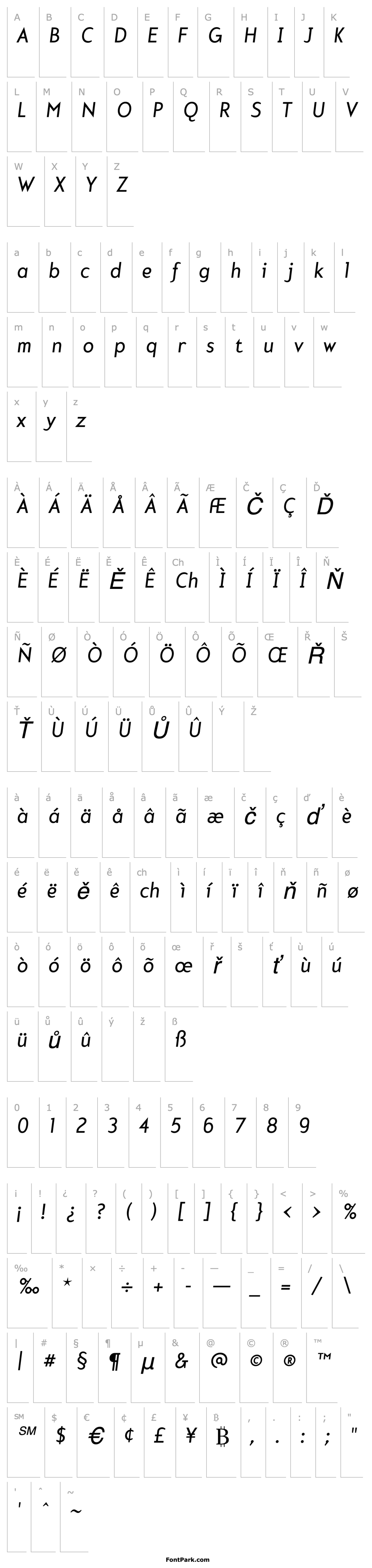 Přehled Mercury-Italic