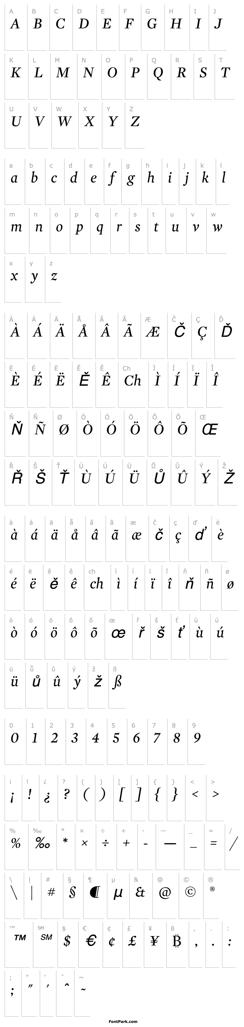 Přehled MercuryDisplay-Italic