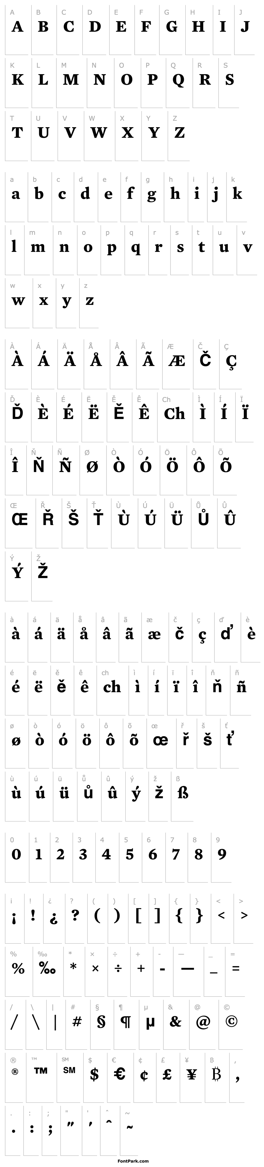 Přehled MercuryTextG2-Bold