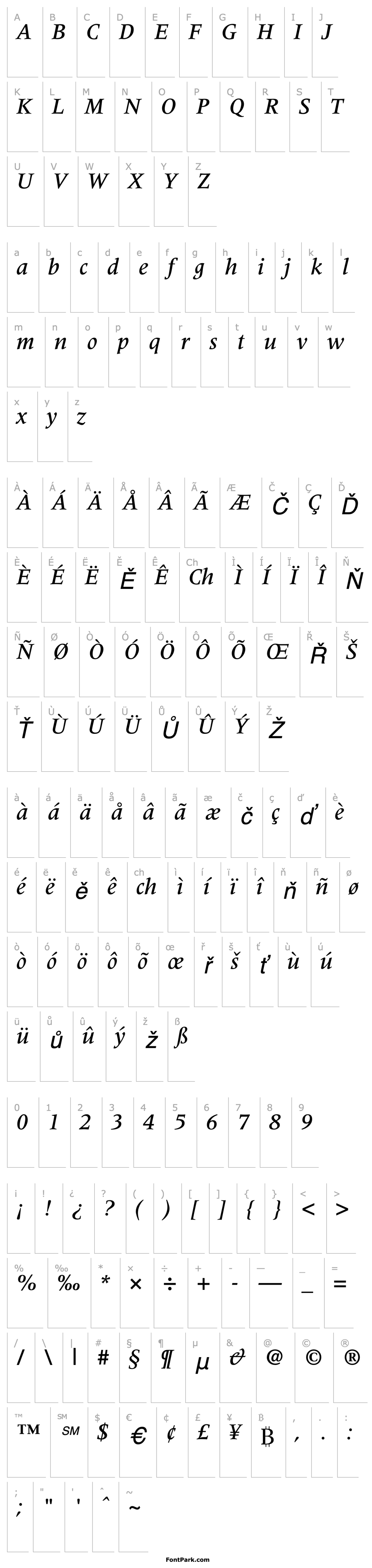 Overview Meridien-Medium Italic