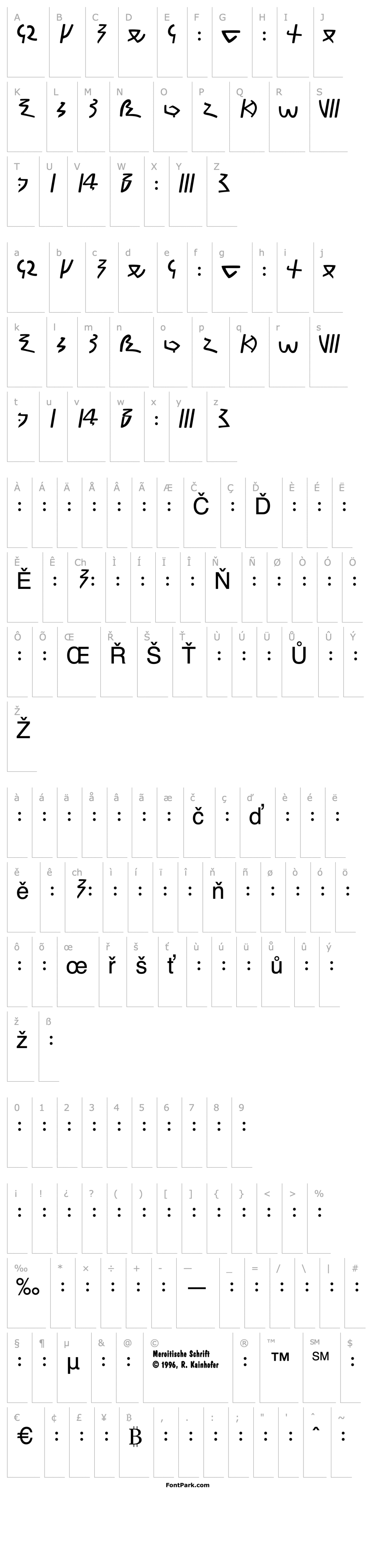 Přehled Meroitic - Demotic