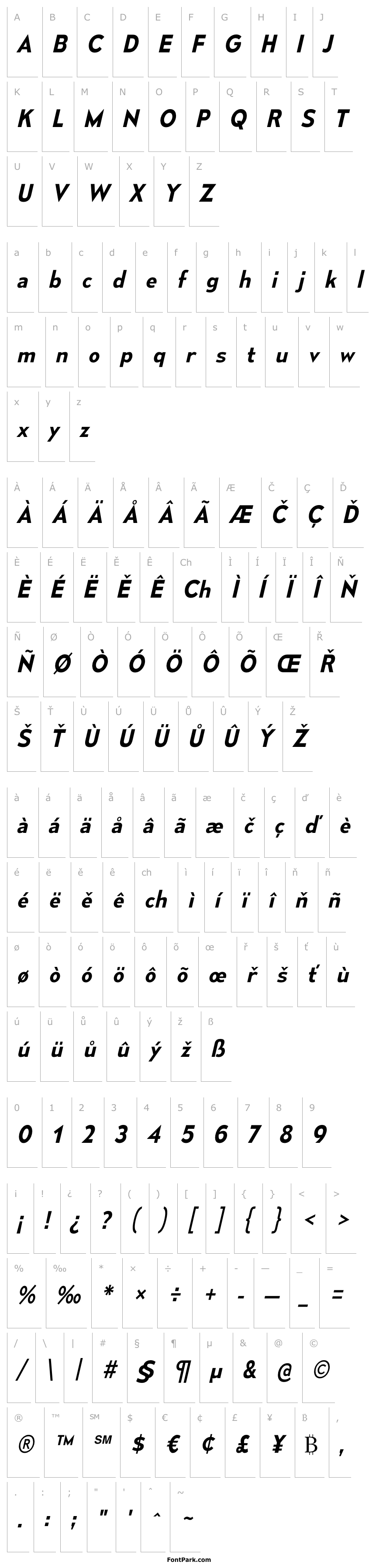 Přehled MesmerizeSb-Italic