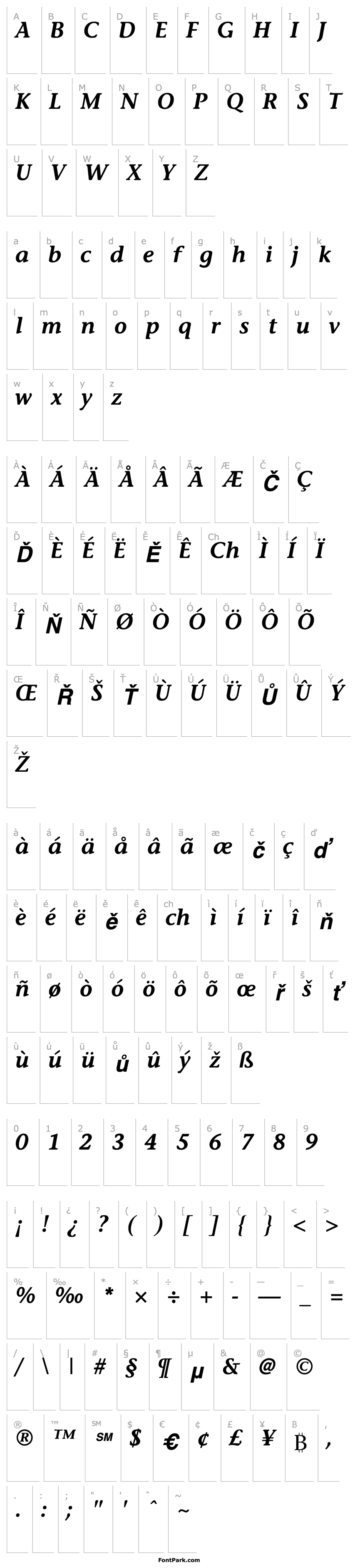 Overview Mesouran Casual SSi Semi Bold Italic