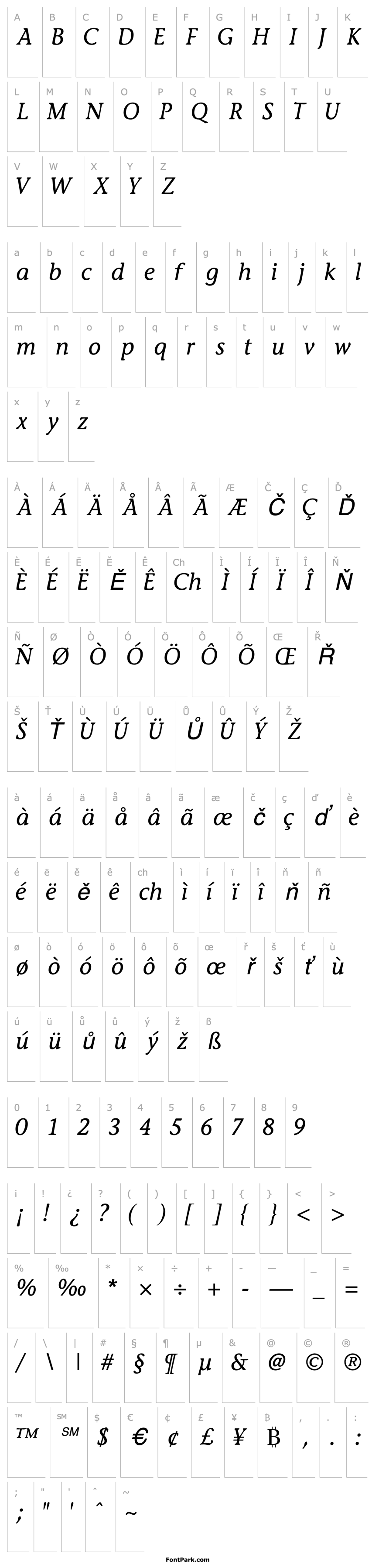 Overview MesouranCasualSSK Italic