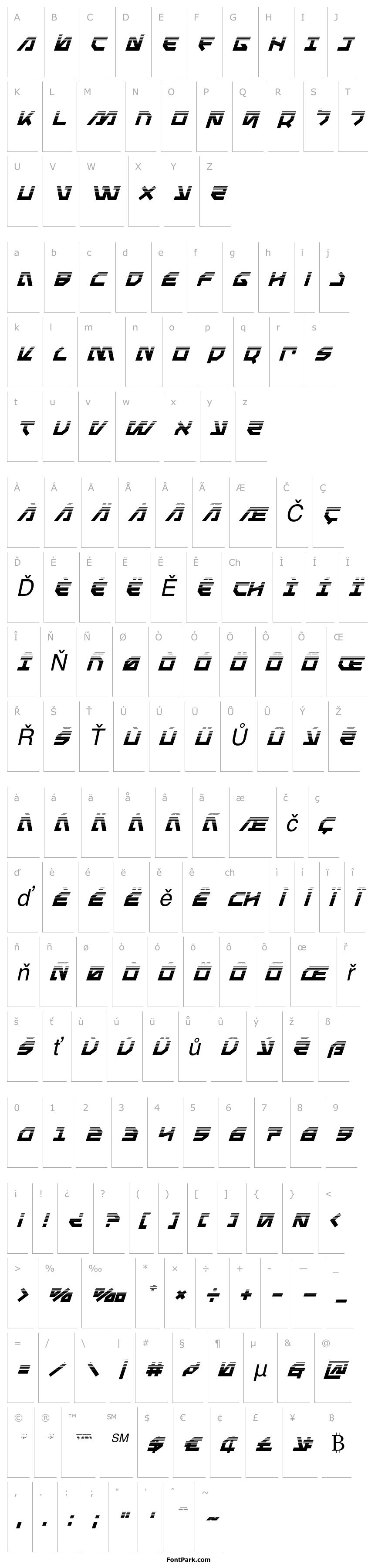 Overview Metal Storm Halftone Italic
