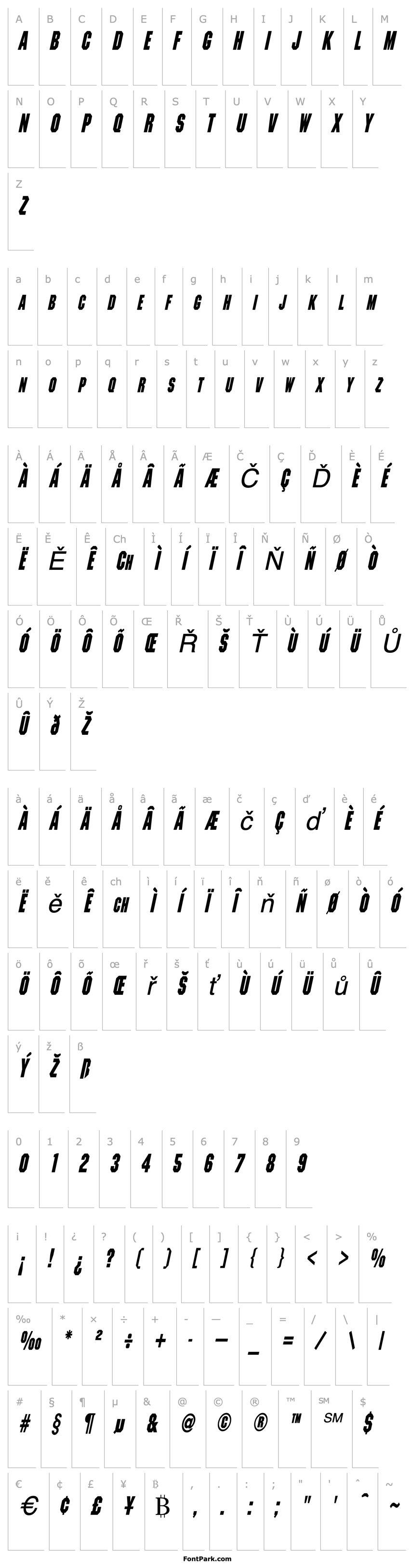 Overview MetalEncasementCondensed Italic