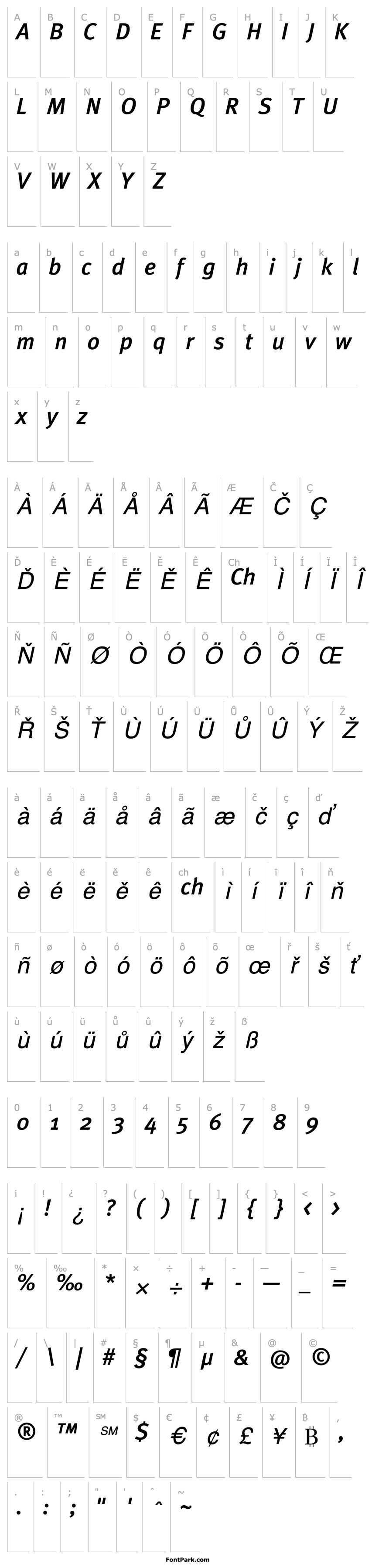 Overview MetaMedium-Italic Cyrillic