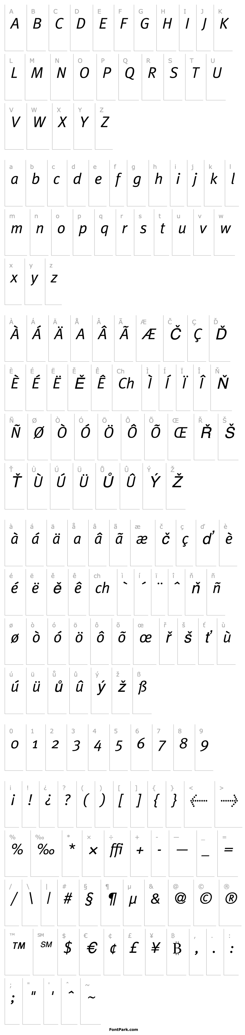 Overview MetaPlusNormal Italic