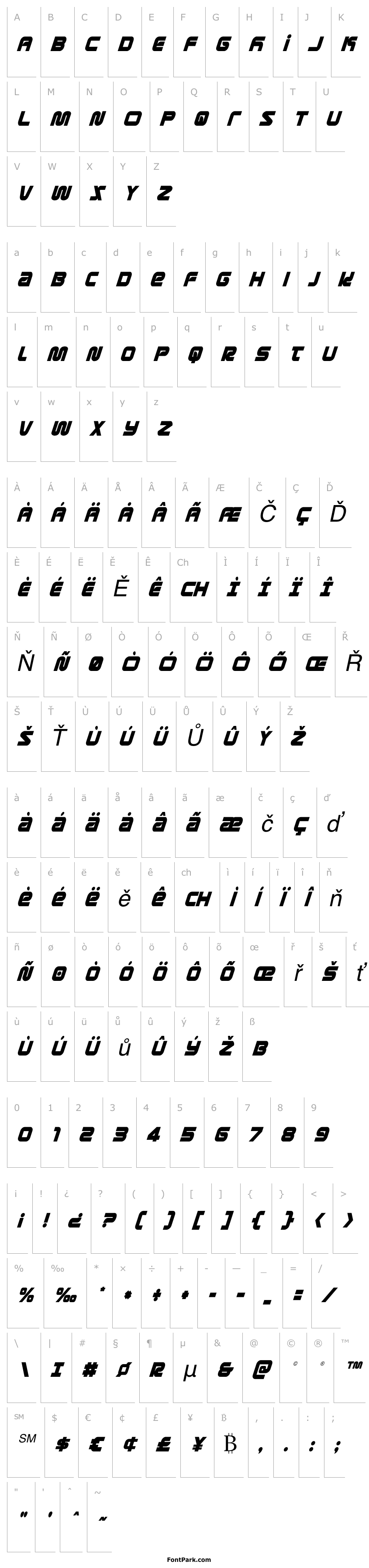Overview Metronauts Condensed Italic