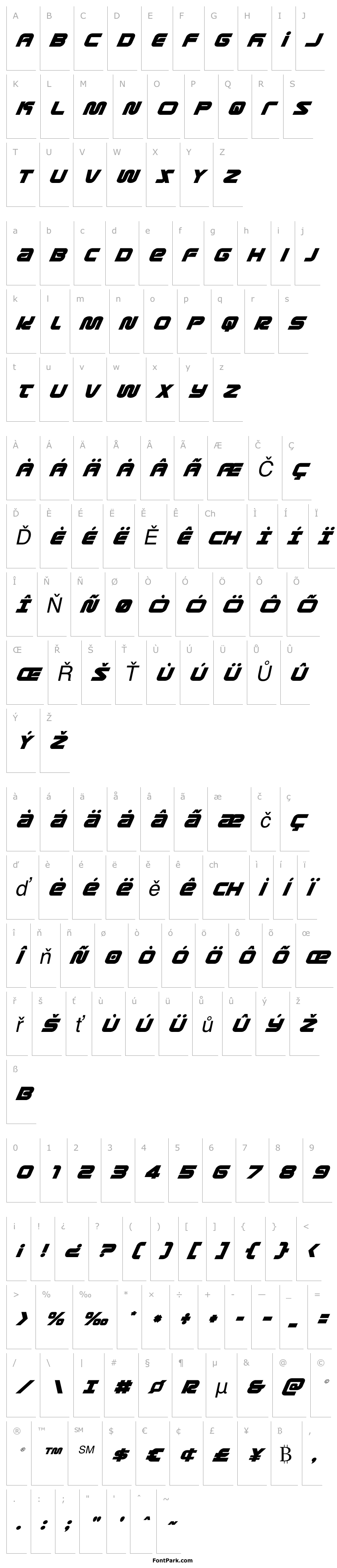 Overview Metronauts Super-Italic