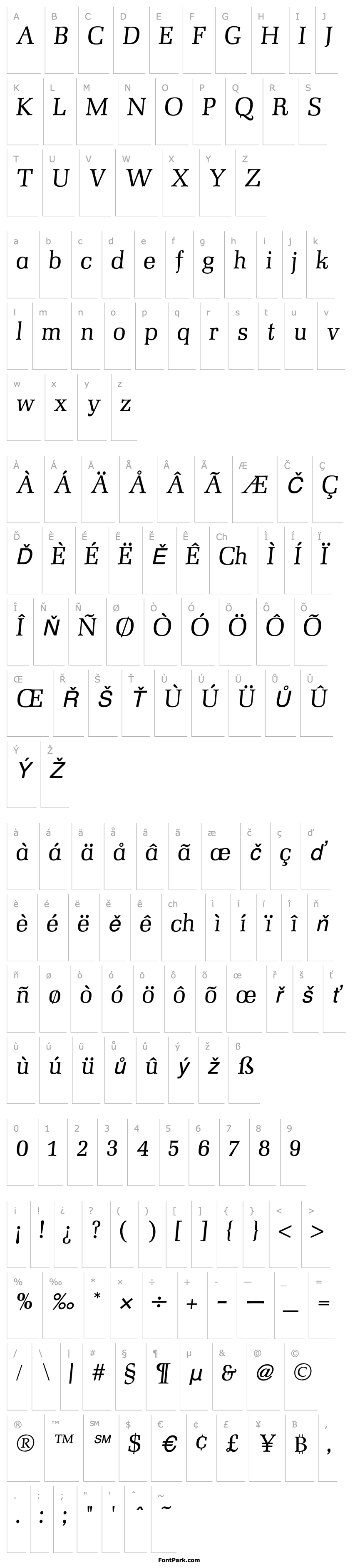 Přehled MezzoItalic