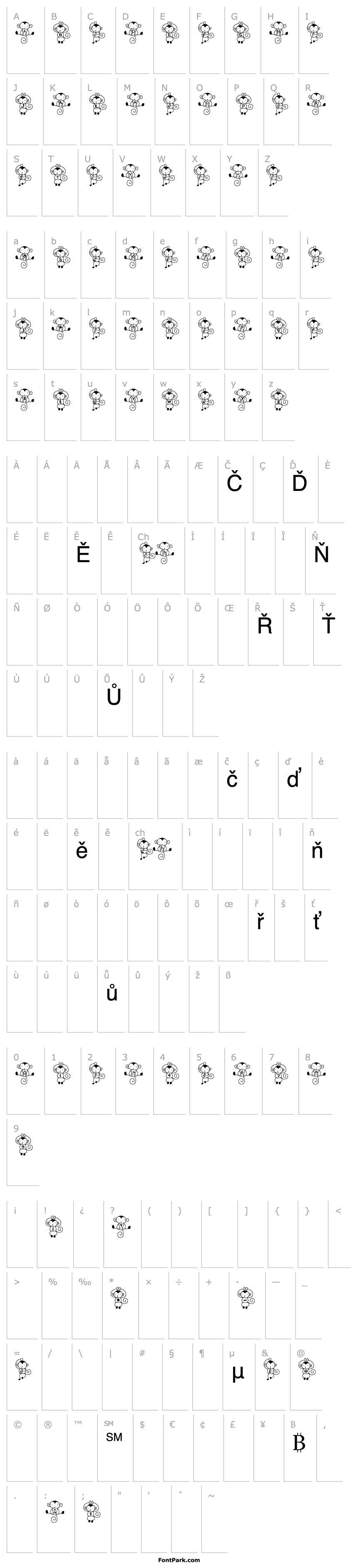 Overview mi3 Font