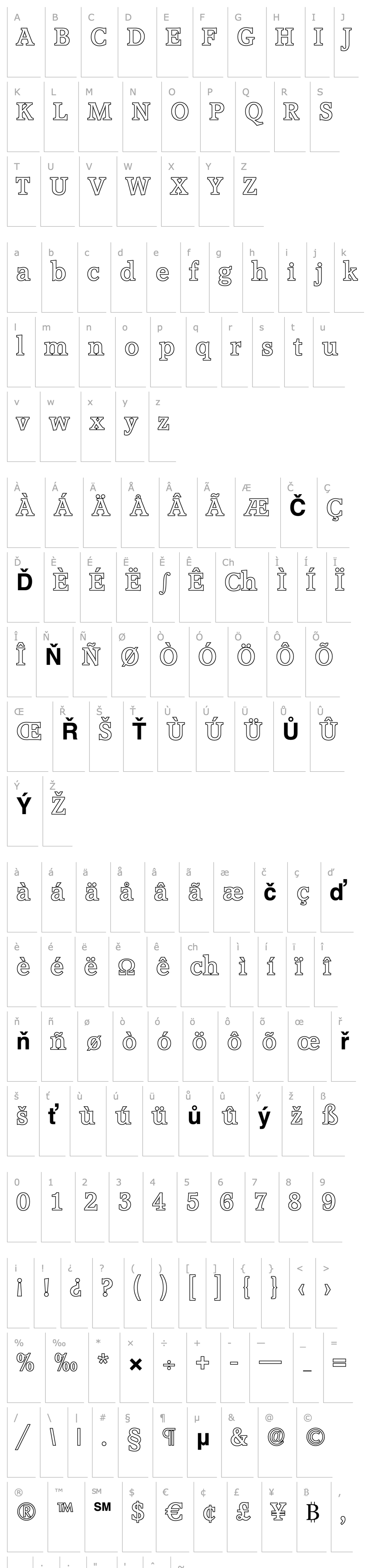 Přehled MichaelBeckerOutline Bold