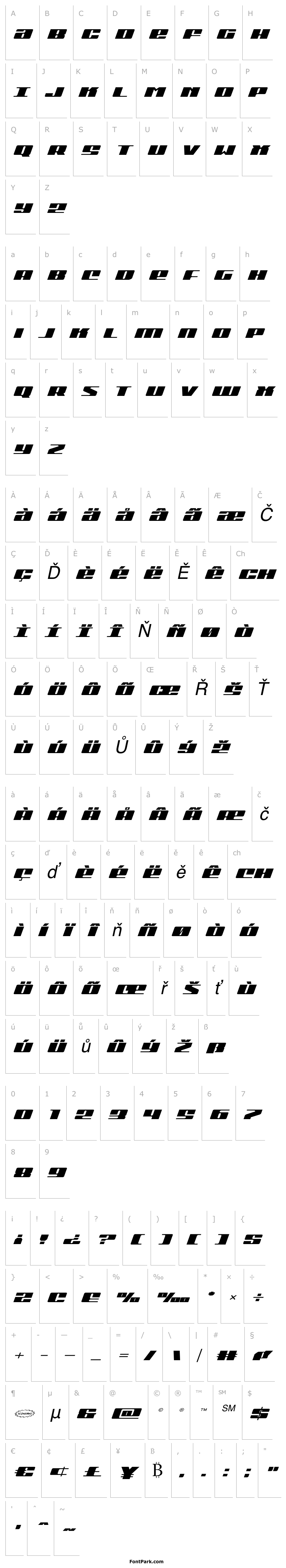Overview Michigan Expanded Italic