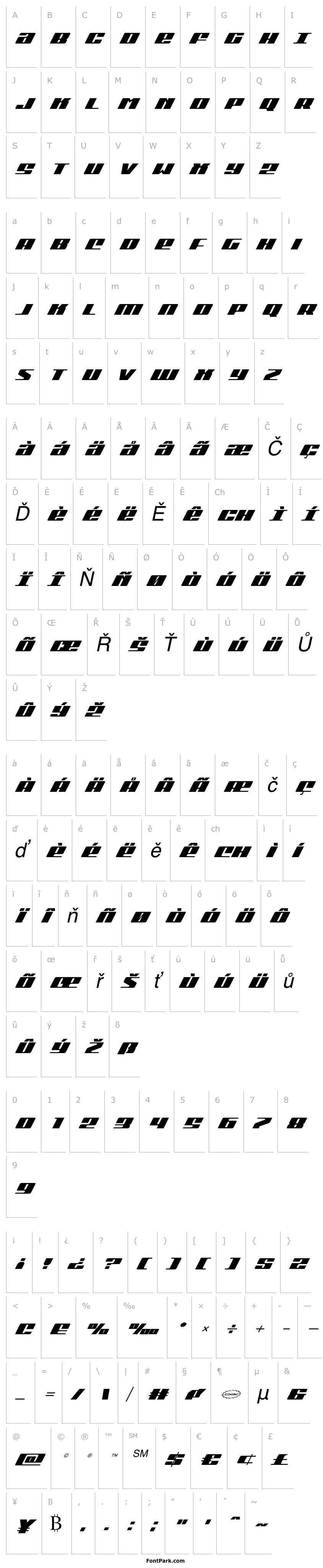 Overview Michigan Super-Italic