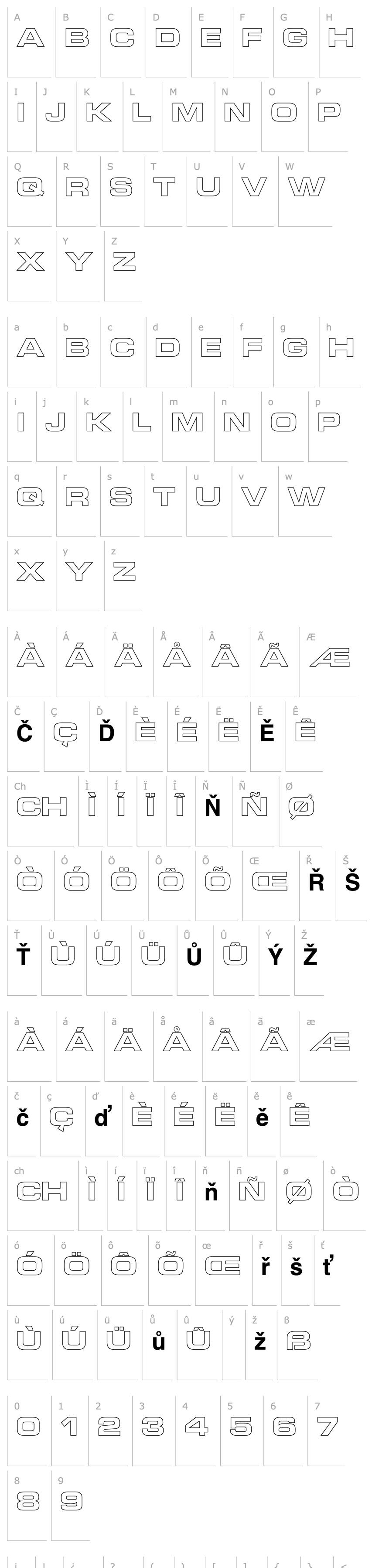 Overview Micro Technic Extended Outline Bold