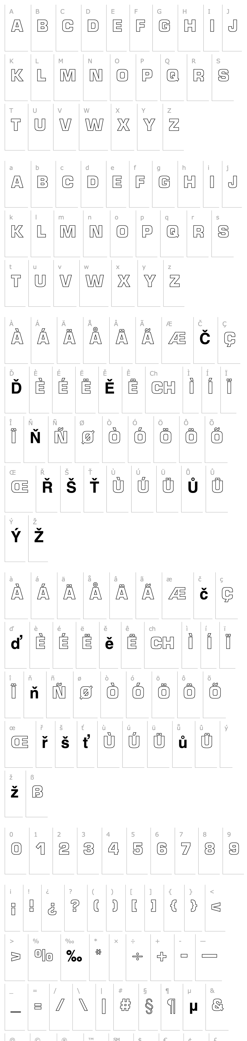 Overview Micro Technic Outline Bold