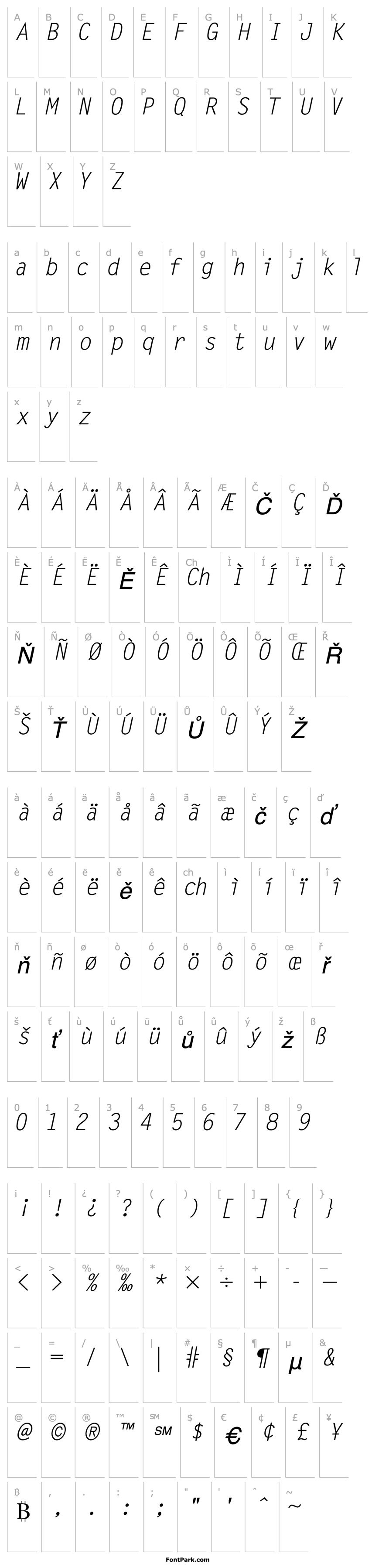 Přehled Microfine SSi Italic