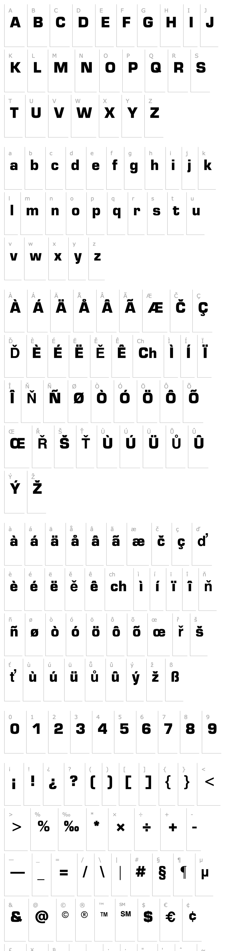 Overview Microstyle ATT Bold