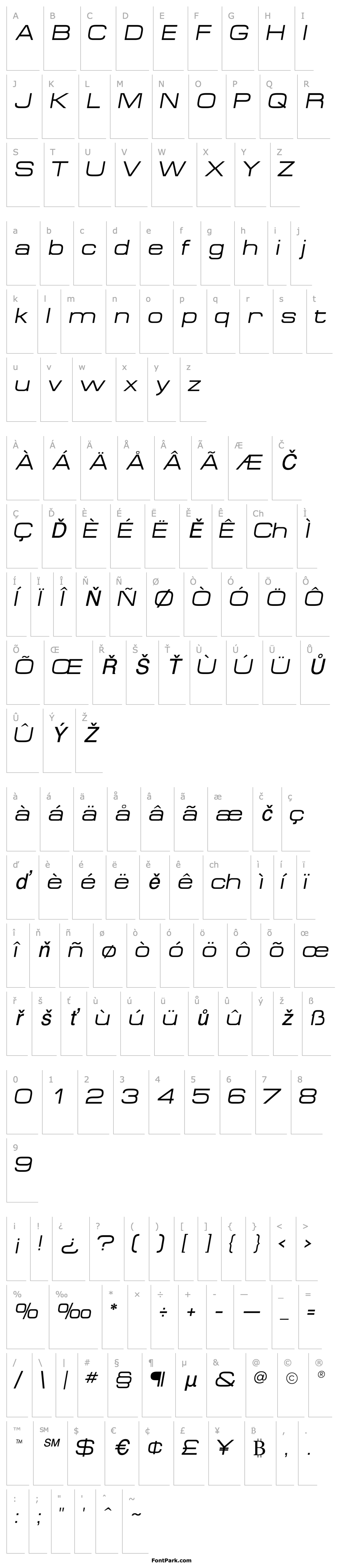 Přehled MinimaExpandedSSK Italic