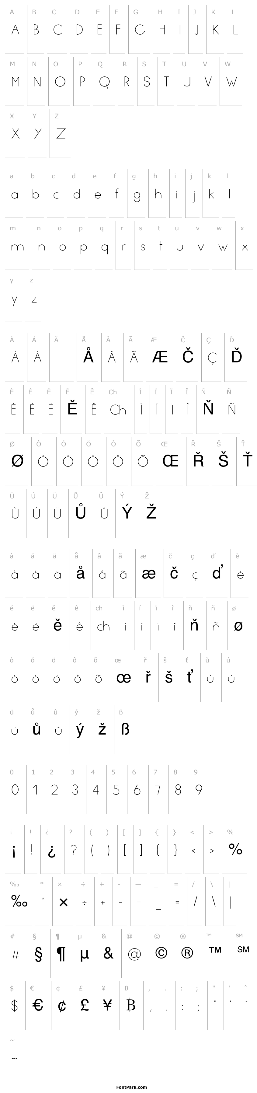 Minimal Font | FontPark.com