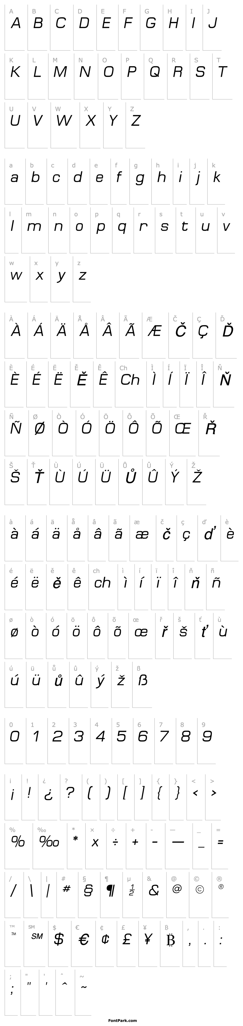 Overview MinimaSSK Italic