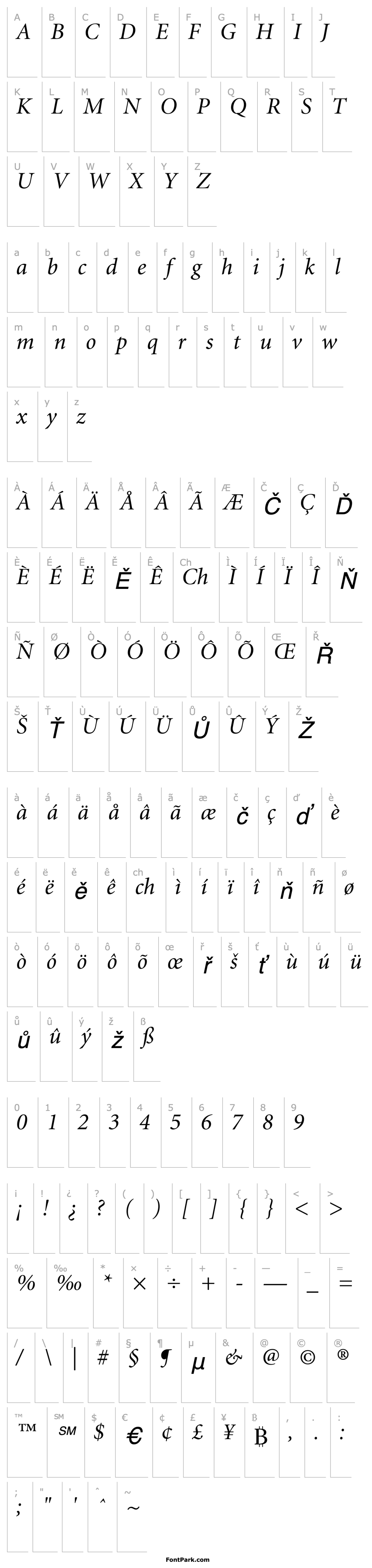 Přehled MinionDisplay-Italic