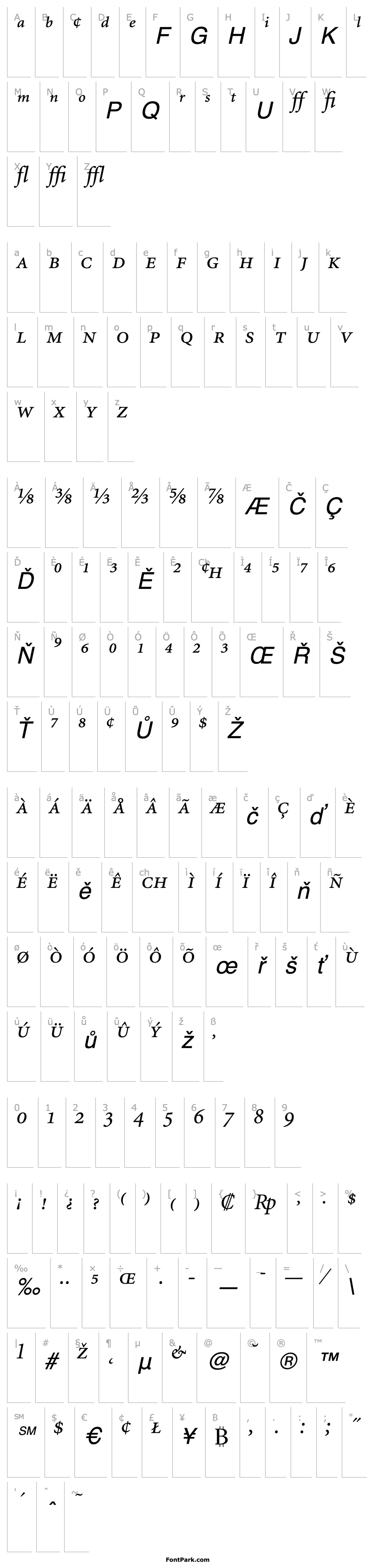 Overview MinionExpert-Italic