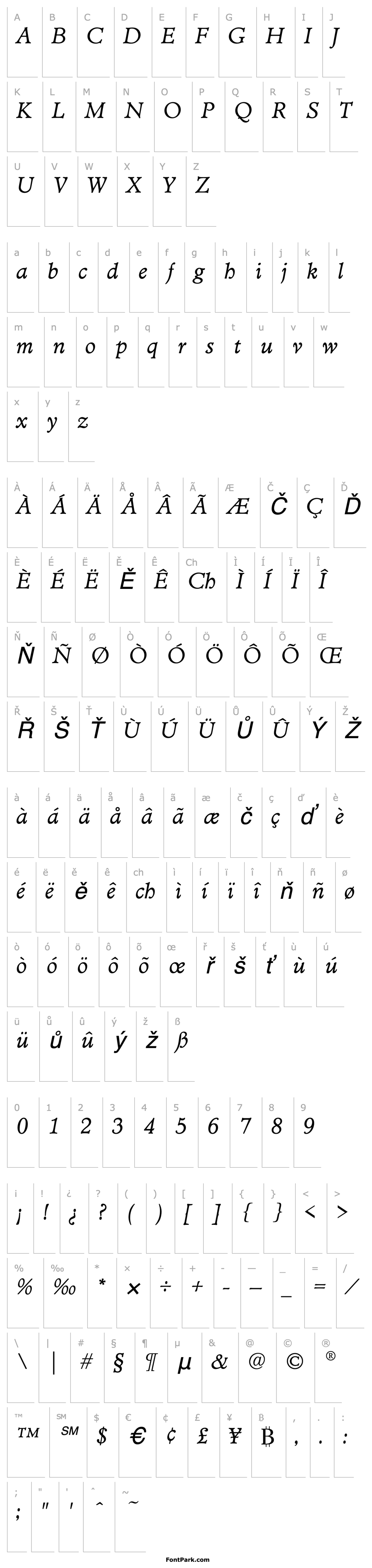 Přehled MinisterEF-BookItalic