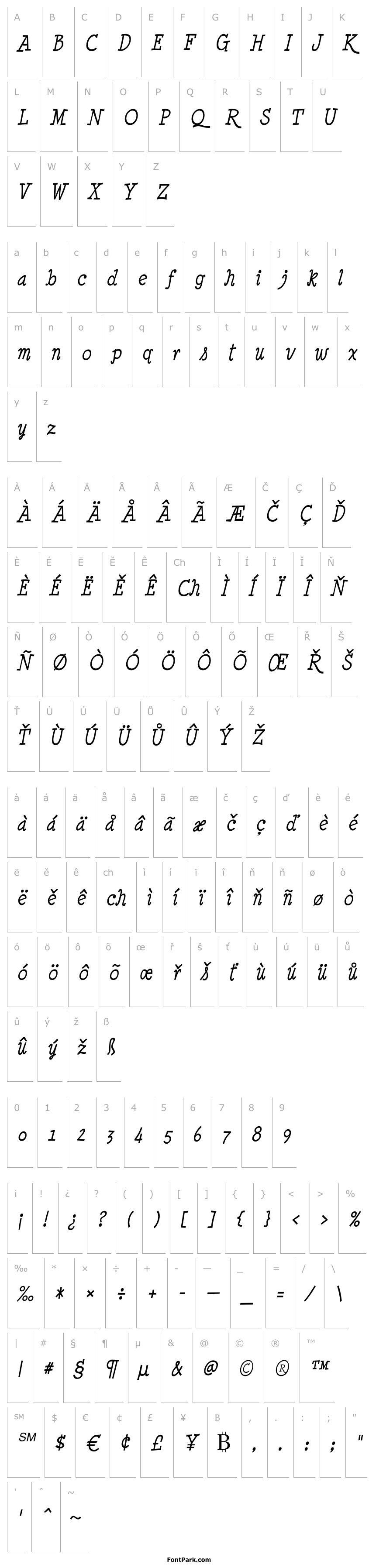 Overview MinyaNouvelle-Italic