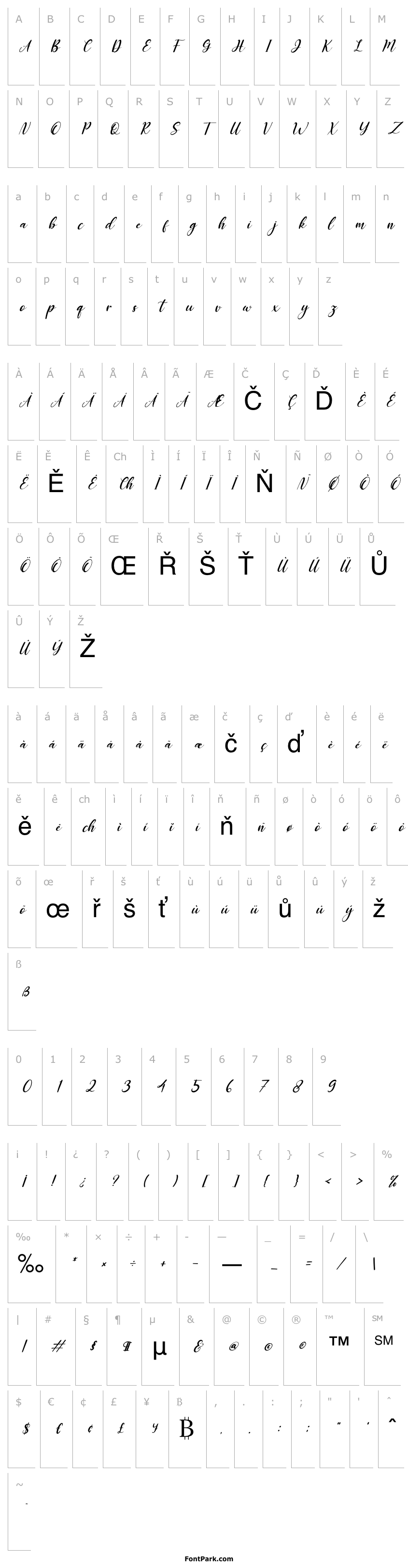 Přehled Miss Amalia Italic