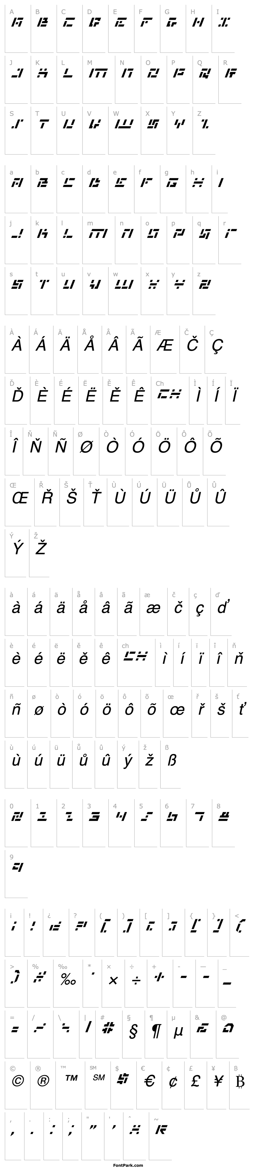 Overview Missile Man Italic