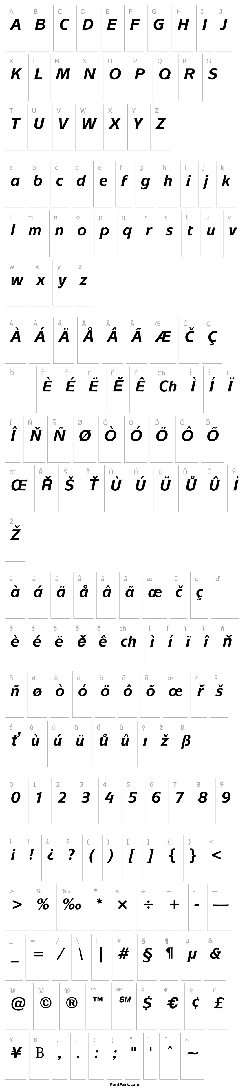 Overview Mixage Bold Italic BT