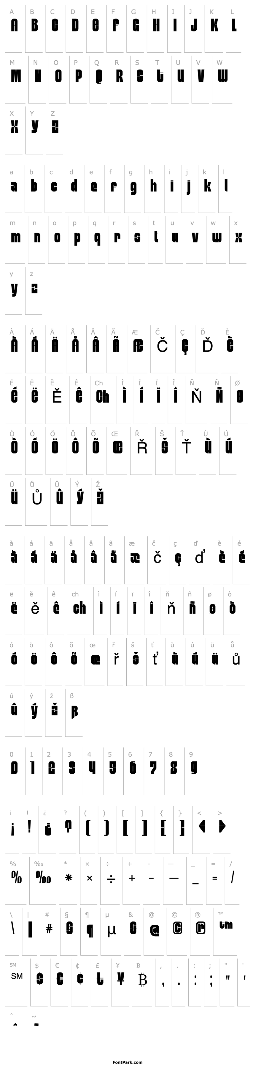 Přehled MobleySans-Condensed