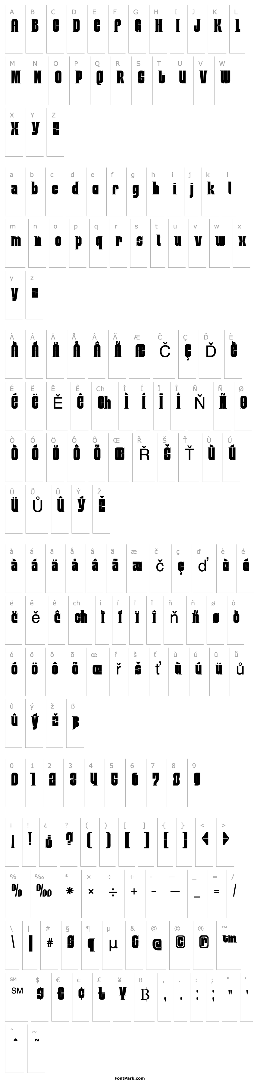 Overview MobleySerif-Condensed