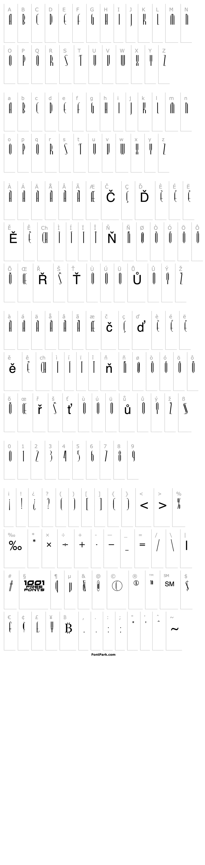 Přehled Modern Typography NF