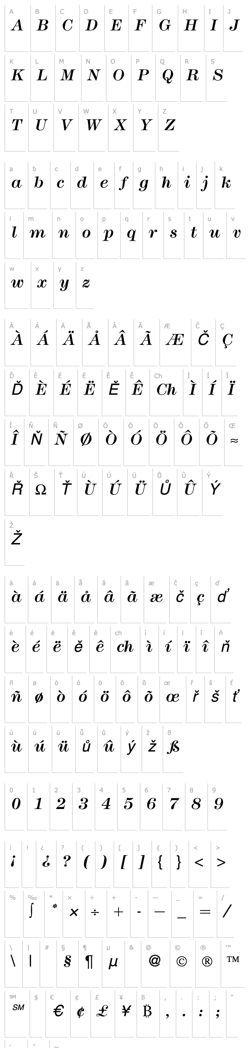 Overview Modern438-RegularItalic