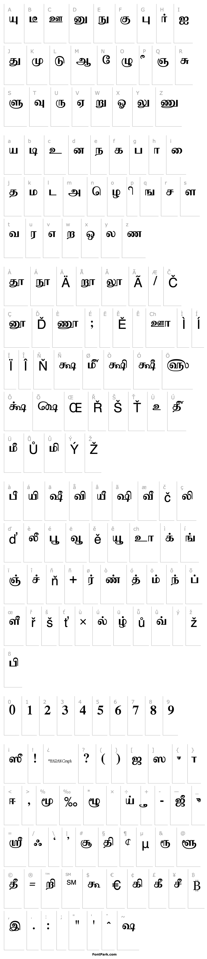 Přehled Moderntamil Plain