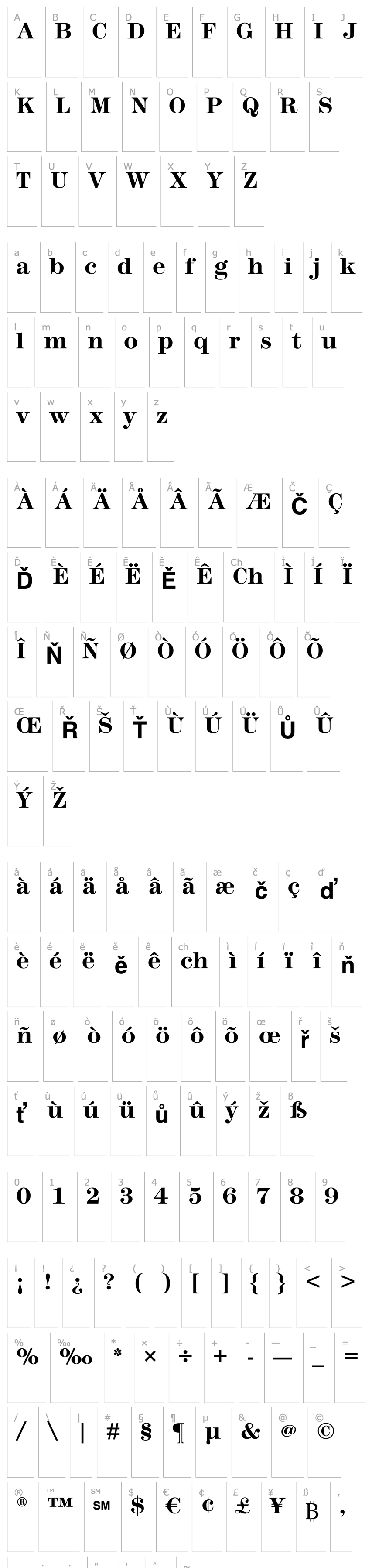 Přehled ModernTwoSxtnITCStd-Bold