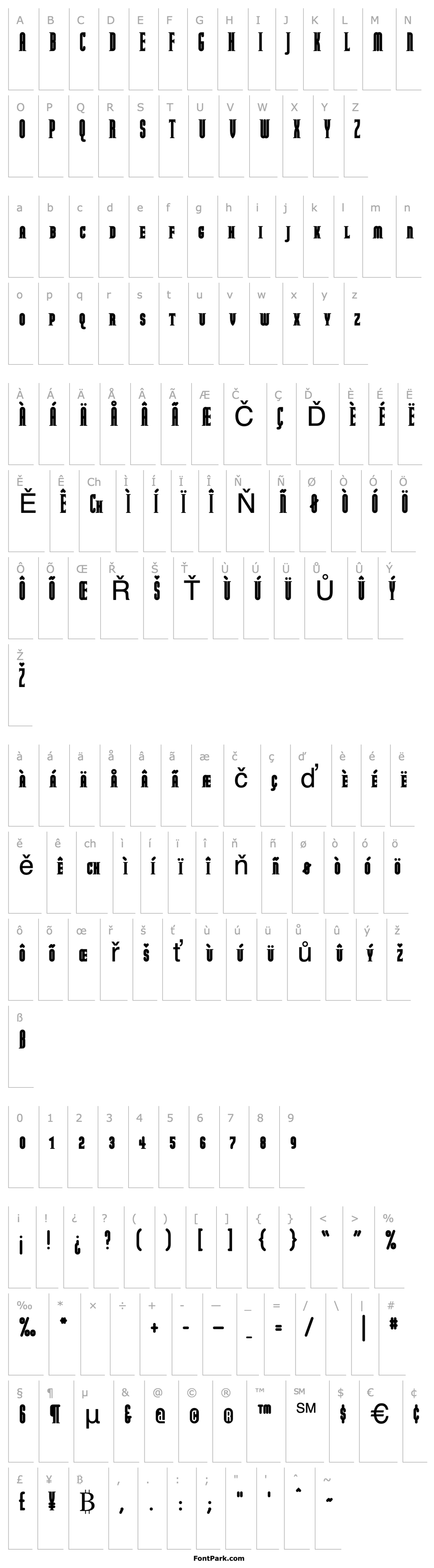 Overview ModulaRoundSerifBlackSmallCaps Regular