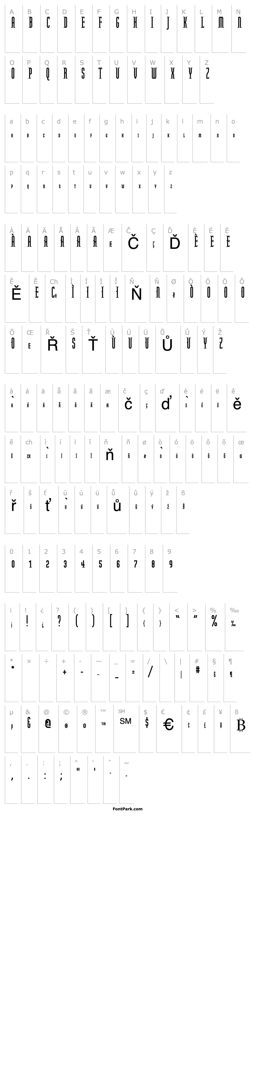 Přehled ModulaRoundSerifSmallCaps