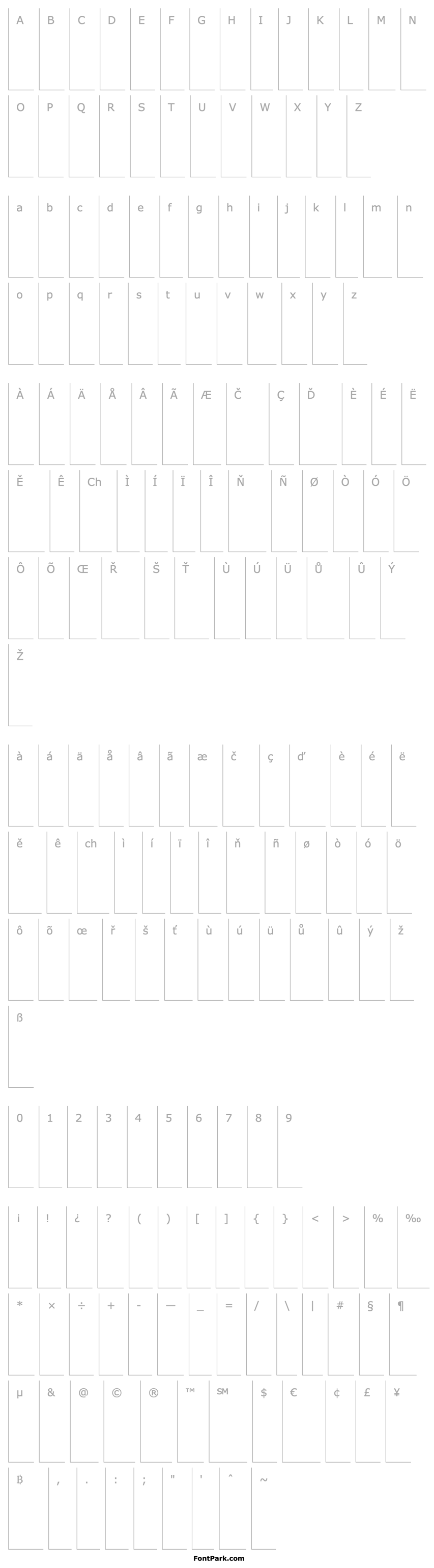 Přehled ModularSerifBold