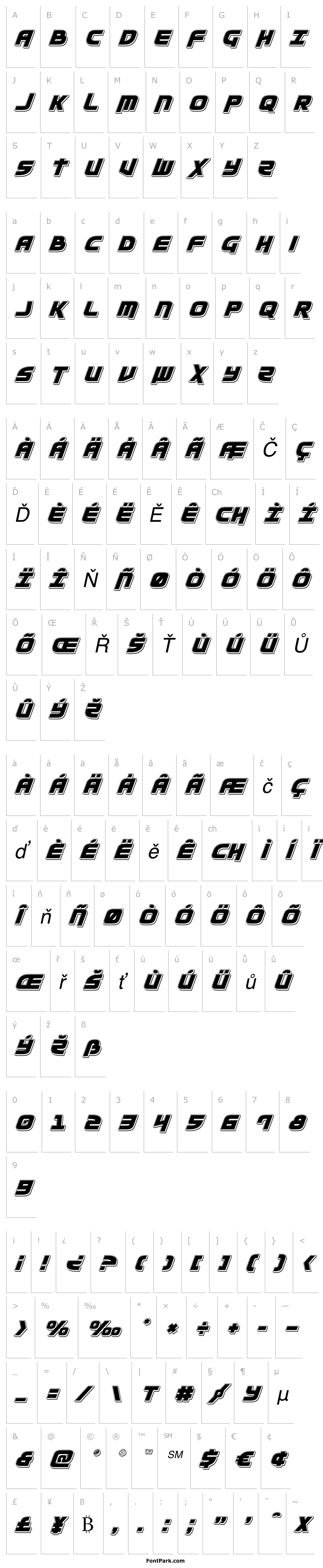 Overview Moltors Punch Italic