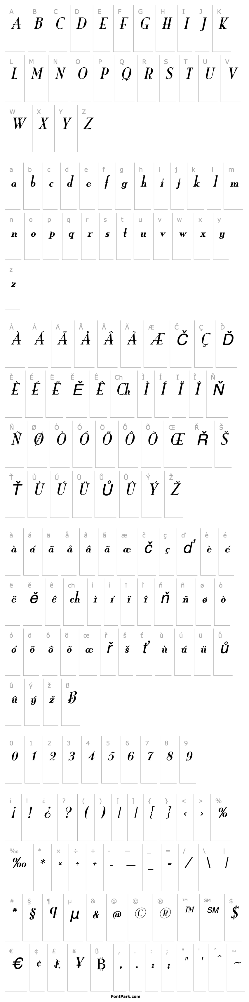 Overview Monarch Italic