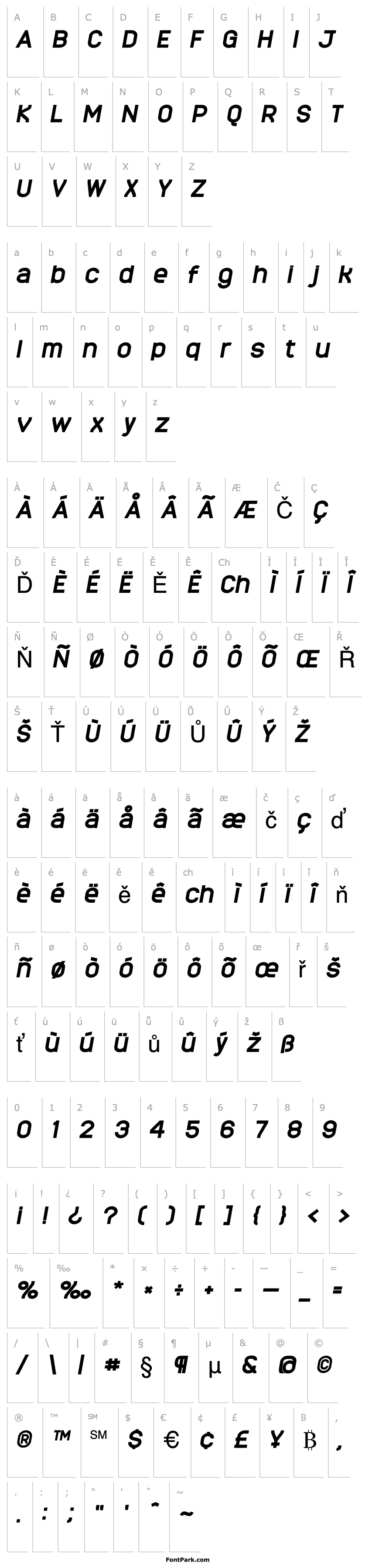 Overview MonarkBold Oblique